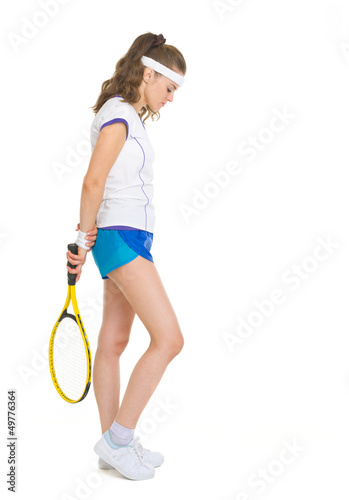 Full length portrait of female tennis player © Alliance