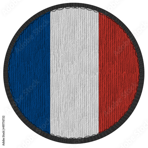 Ecusson du drapeau d France