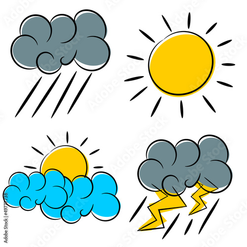 weather icon illustration