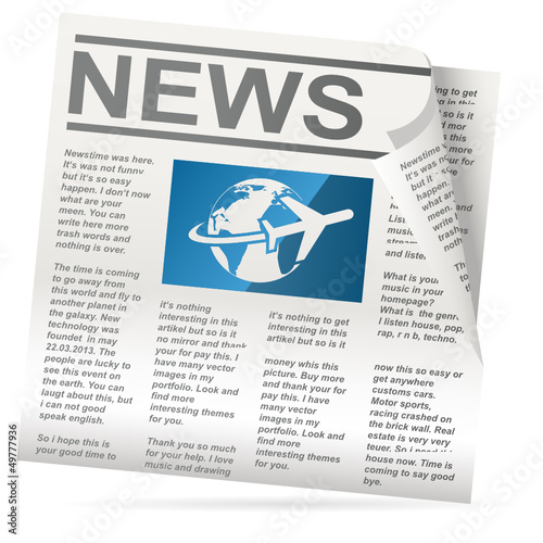 Zeitung, newspaper - icon
