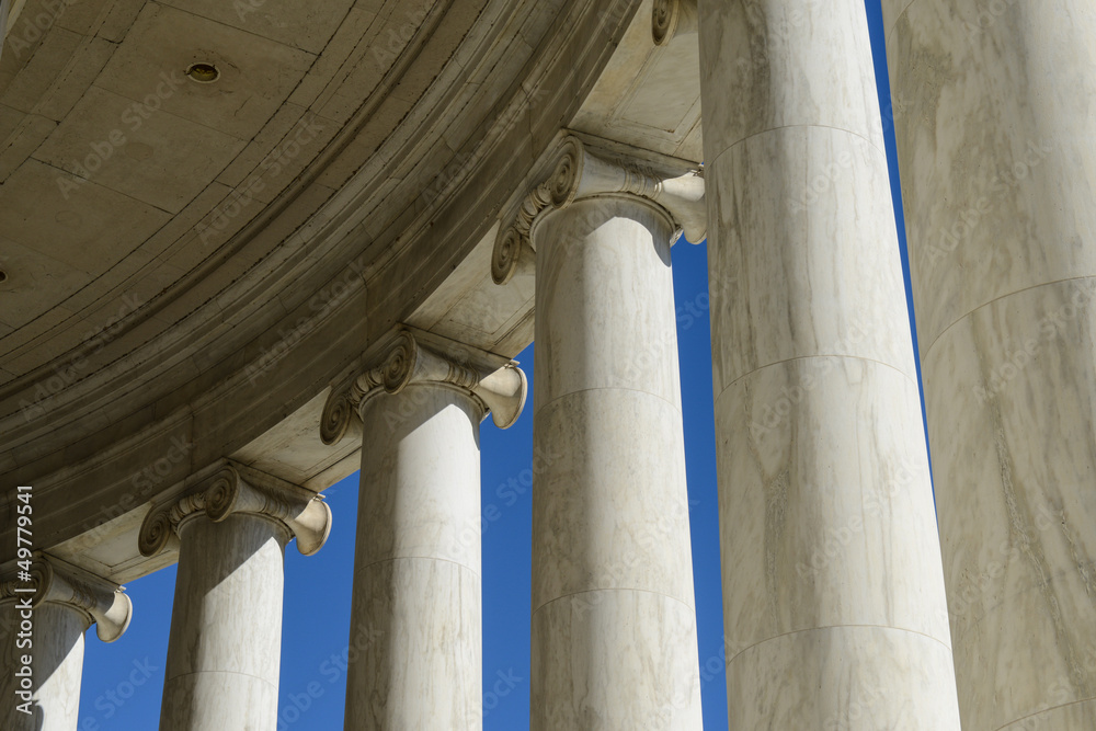 Pillars at the Jefferson Memorial Pillars at the Jefferson Memorial