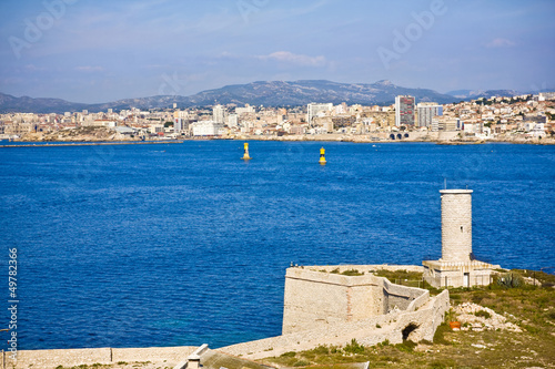 Chateau d'If mentioned in Monte Cristo novel, in Marseilles