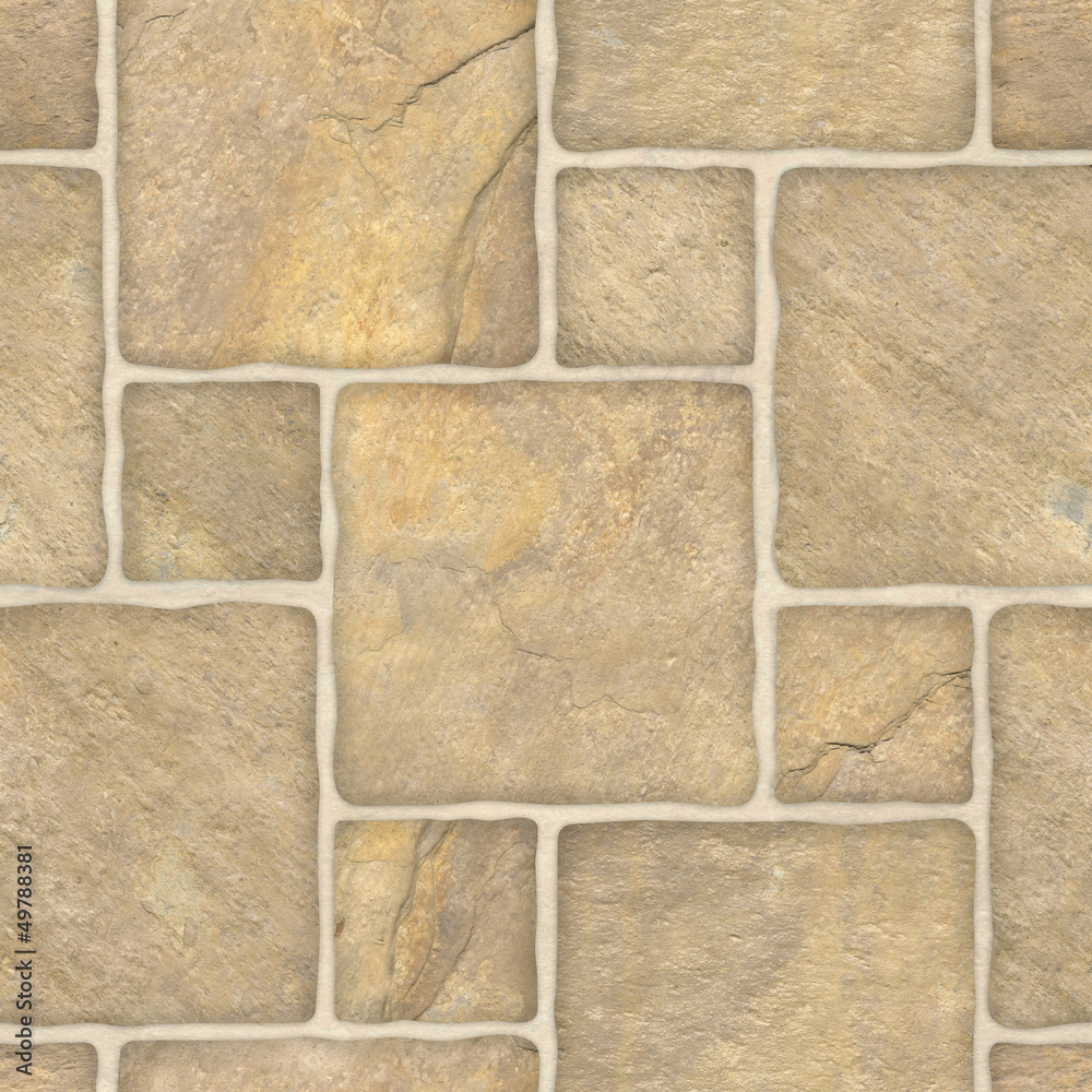 Naklejka premium Brown marble-stone mosaic texture. (High.res.)