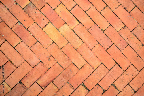 Old brick pavement
