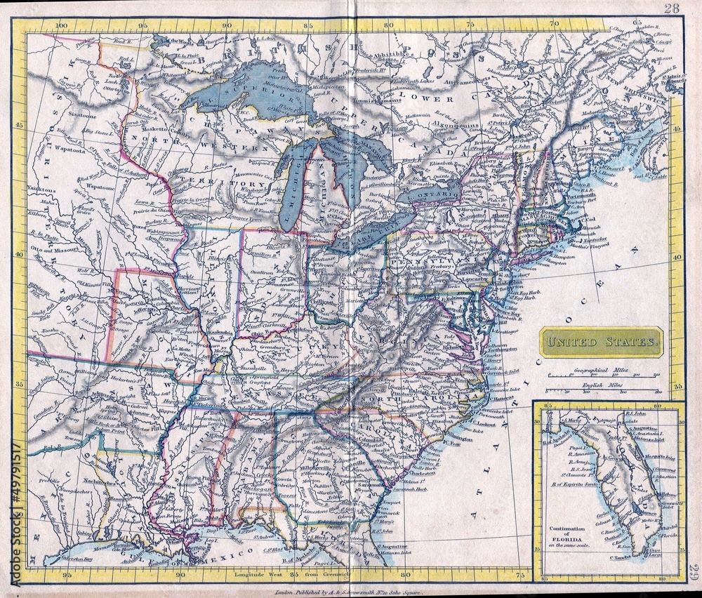 Obraz premium old map