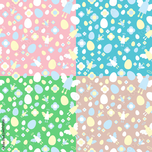 Easter 4 seamless pattern