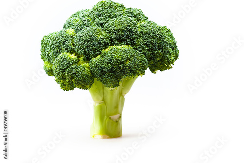 broccoli in a full length isolated on white background