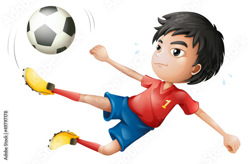 A soccer player