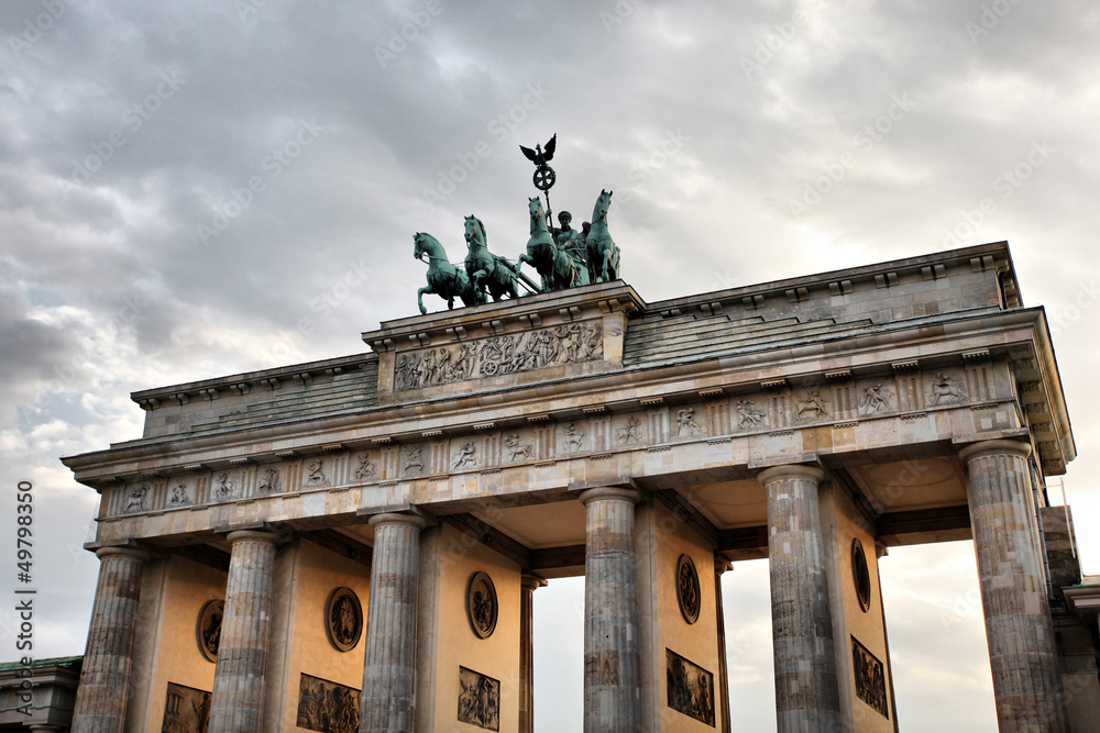 Quadriga on the top of Brandenburg Gate