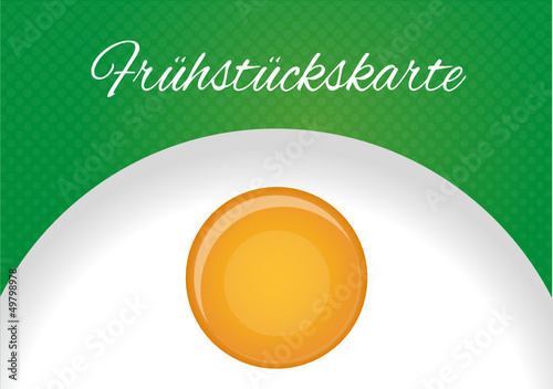 Frühstückskarte