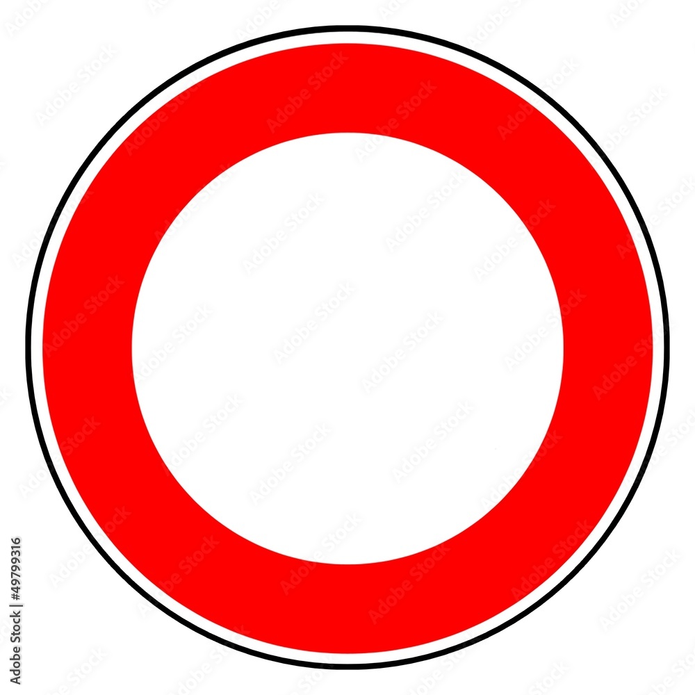 Panneau de signalisation rond Panneau de signalisation rond
