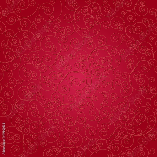 Red scroll background
