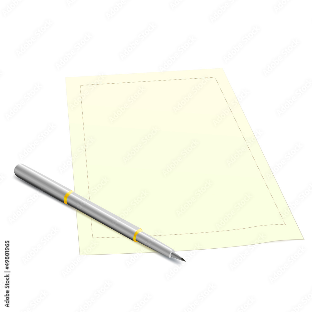 Pencil and paper Pencil and paper