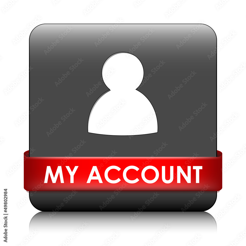 MY ACCOUNT Web Button (profile user login options settings) MY ACCOUNT Web Button (profile user login options settings)