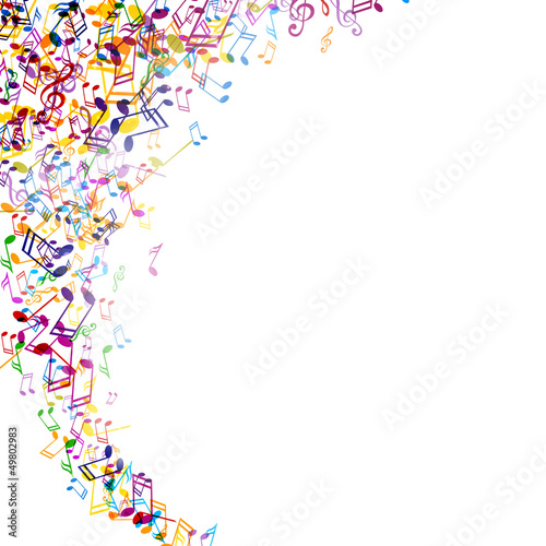 Vector Illustration of an Abstract Music Background