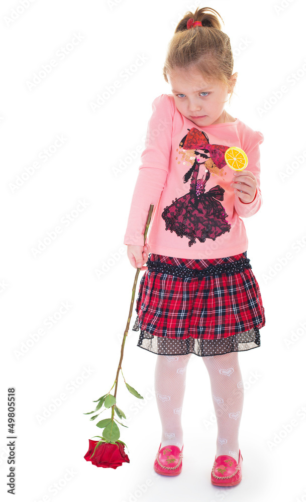 the lovely girl with a red rose the lovely girl with a red rose