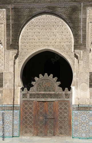 Madrasa Bou Inania in Fes in Morocco
