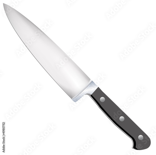 Knife on a white background.Vector