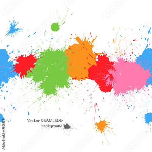 Colorful splashes background