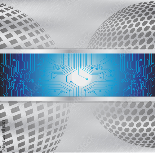 technology abstract background - vector illustration