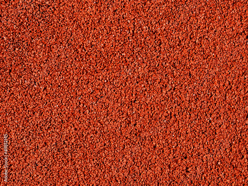 Red macadam floor