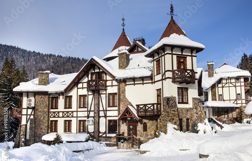 Winter castle in Carpathians © rawgroup
