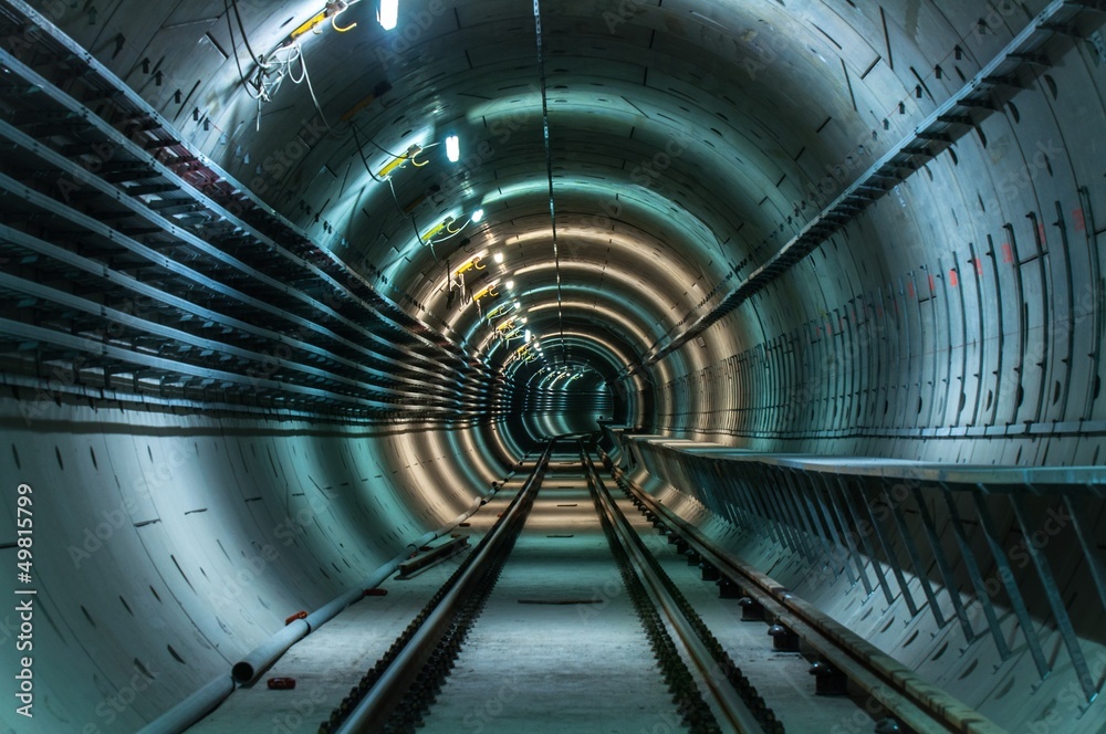 Underground facility with a big tunnel Underground facility with a big tunnel