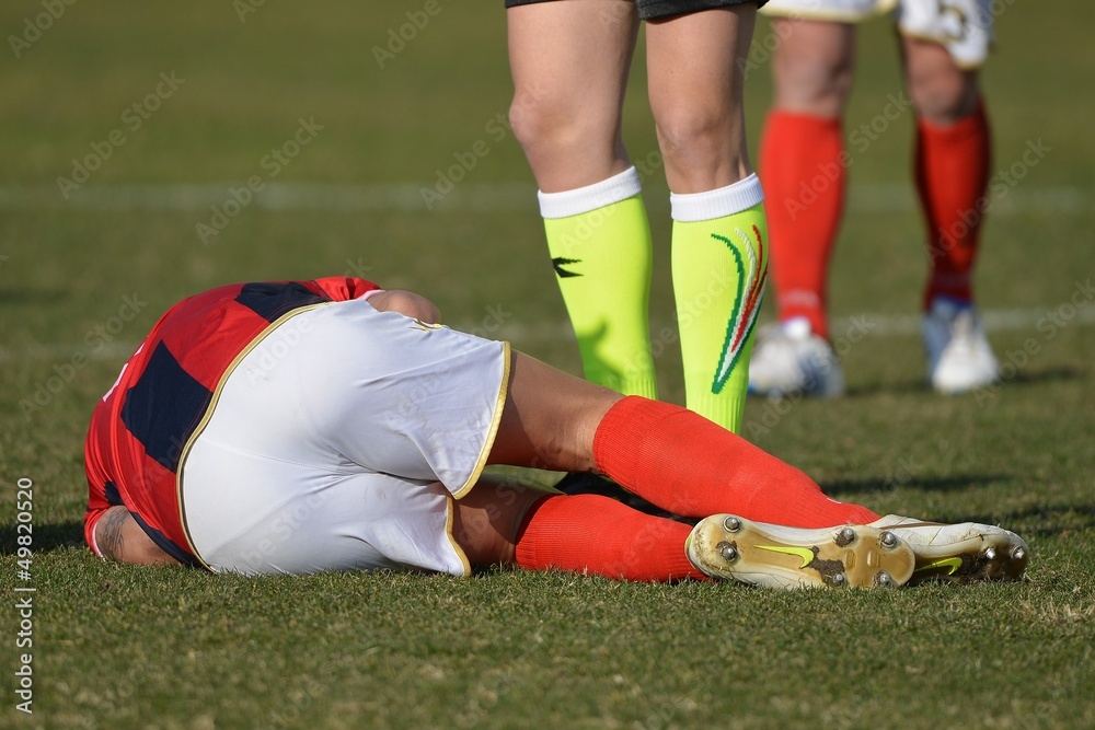 Fototapeta premium Infortunio calcistico