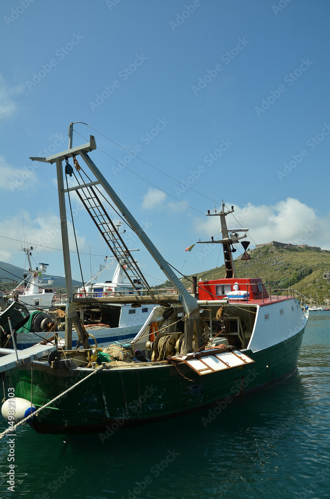 Fototapeta premium Fishing boats at harbor