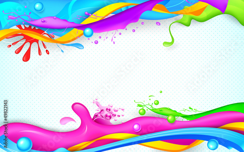 Colorful Splash in Holi Wallpaper