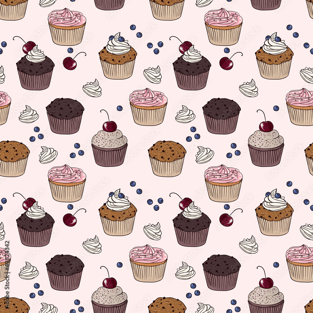 cakes seamless pattern cakes seamless pattern