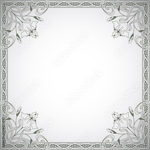 Decorative frame in the style of vintage