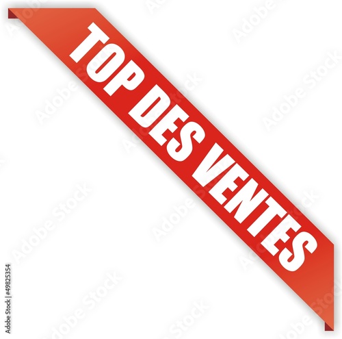 étiquette bordure top des ventes