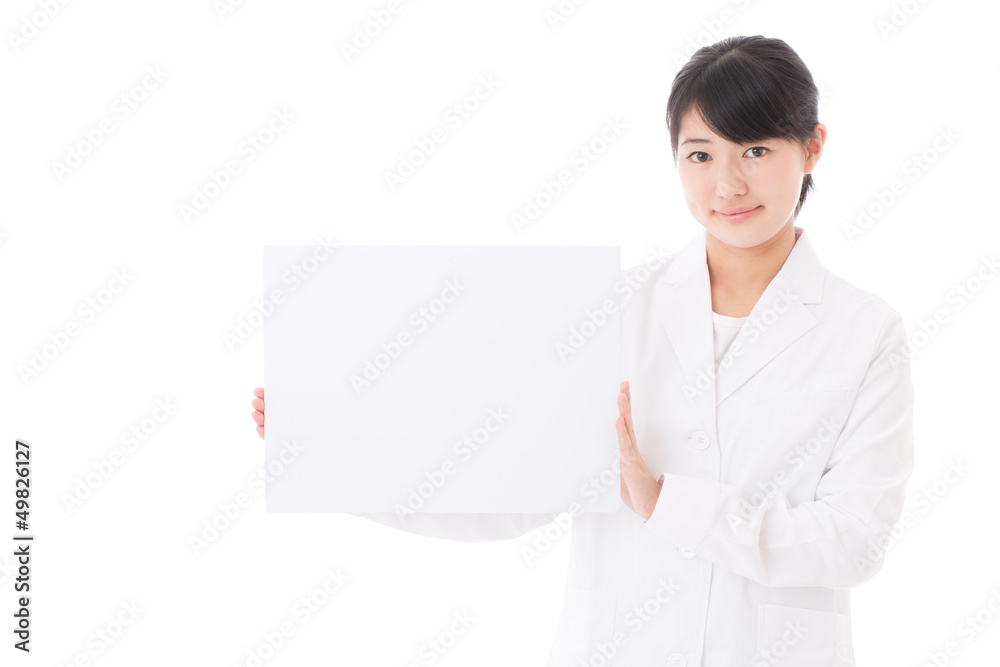 a young asian doctor on white background a young asian doctor on white background