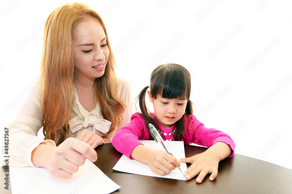 英語教室に通う女の子