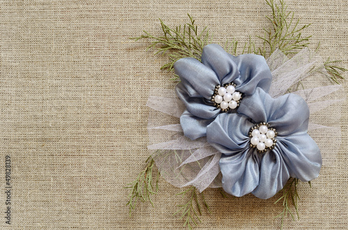 Background with a flower ar...