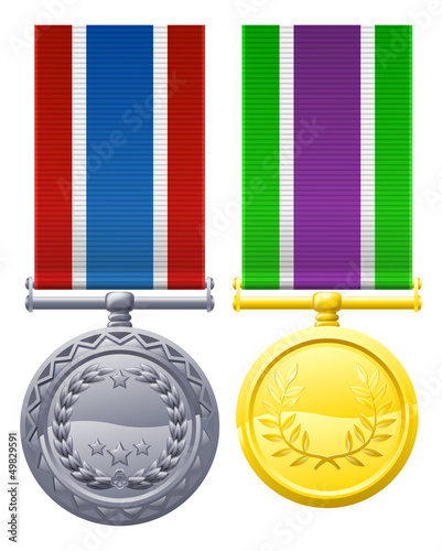 Military style medals