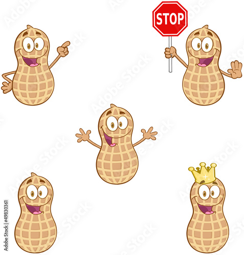 Peanuts Cartoon Mascot Characters-Vector Collection 1