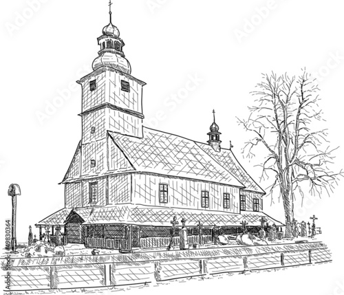 old wooden chapel