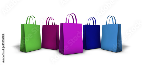 Shopping Bags Multi Colored