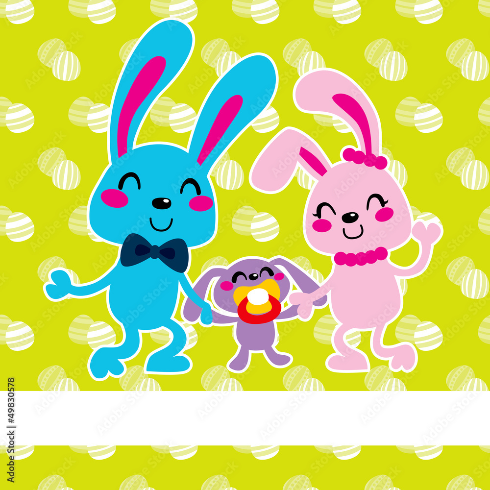 Happy Easter Bunny Family Happy Easter Bunny Family
