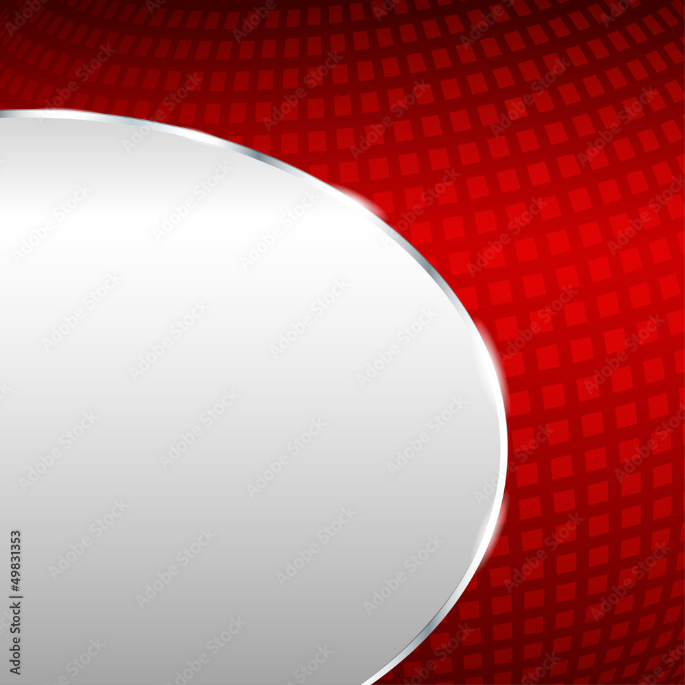 Abstract metallic background with red element Abstract metallic background with red element