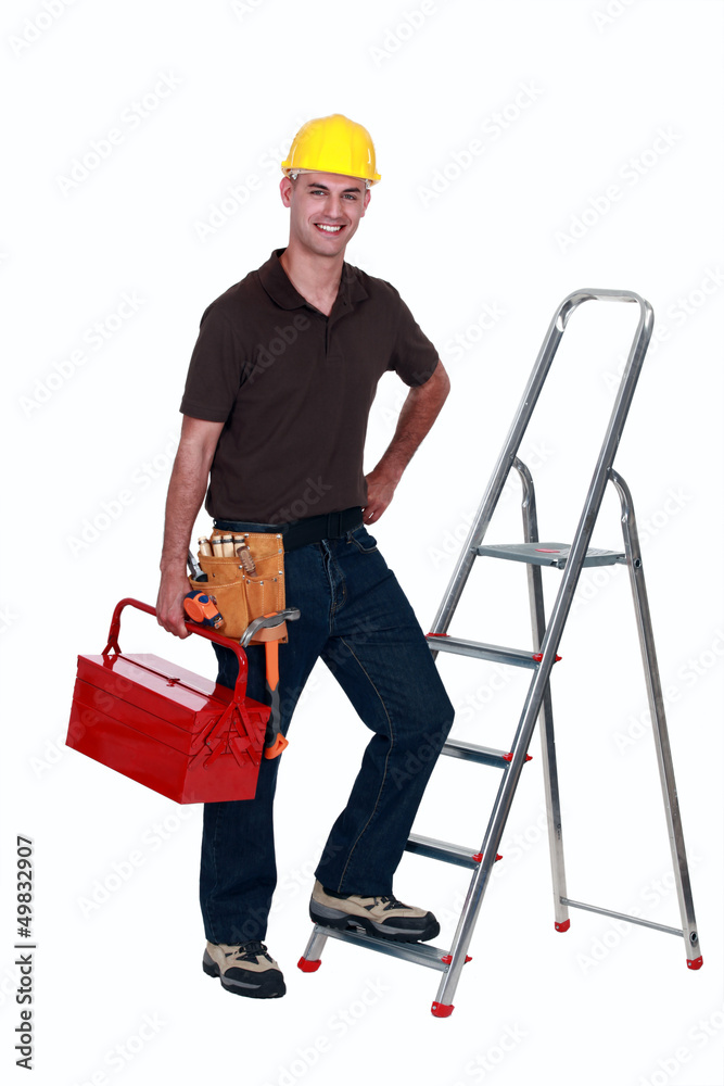 craftsman climbing a ladder craftsman climbing a ladder