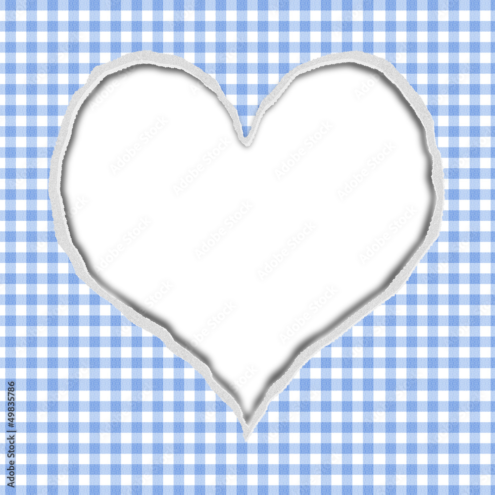 Blue Gingham Torn Background for your message or invitation Blue Gingham Torn Background for your message or invitation