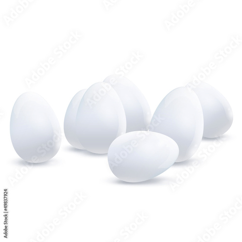 Many eggs. Vector design.