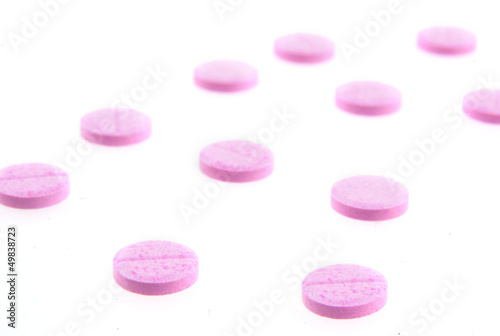 Pink pills background