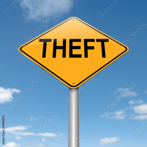 Theft concept.
