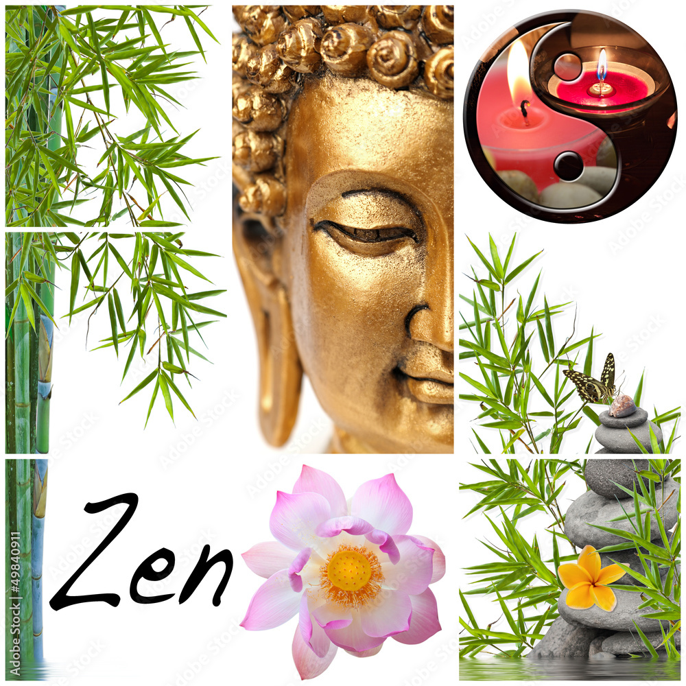 Fototapeta premium bambou asiatique bouddha zen