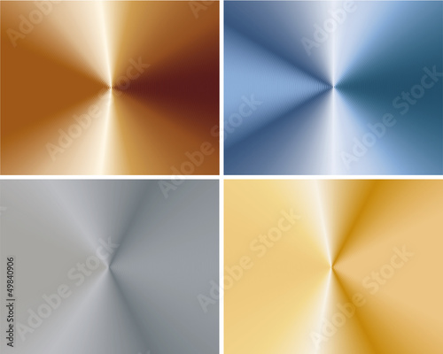 A set of metal plates