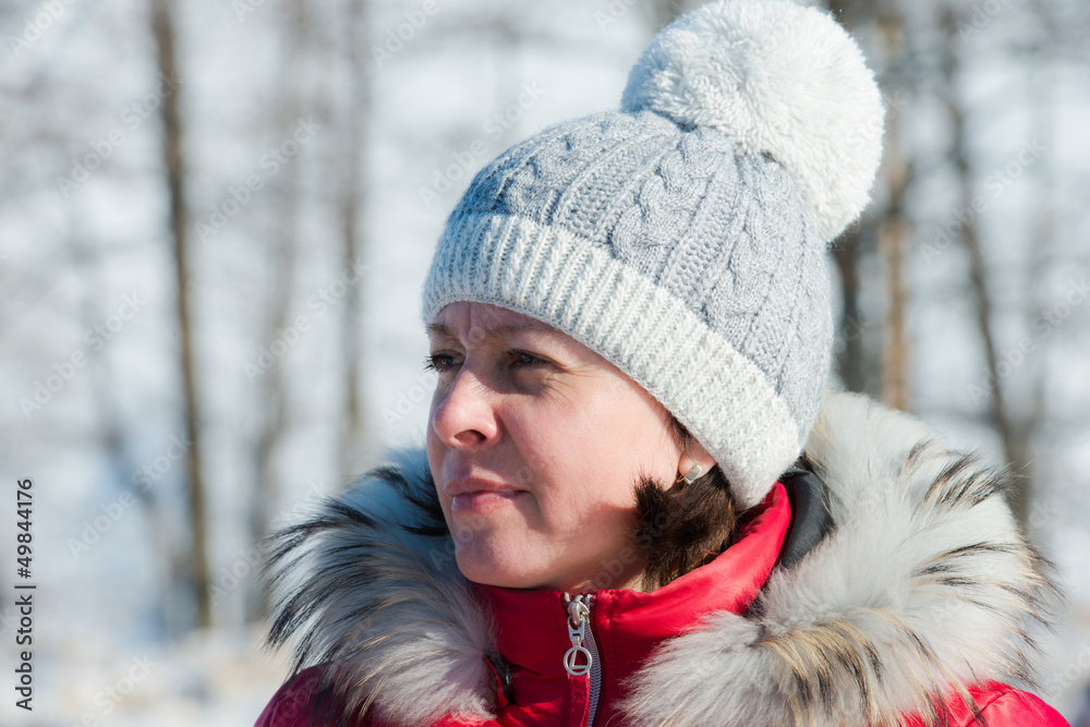 Fototapeta premium middle-aged skier